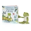 Jellycat A Fantastic Day for Finnegan Frog Book and Finnegan Frog