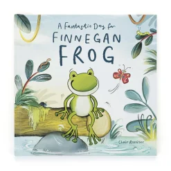 Jellycat A Fantastic Day for Finnegan Frog Book and Finnegan Frog