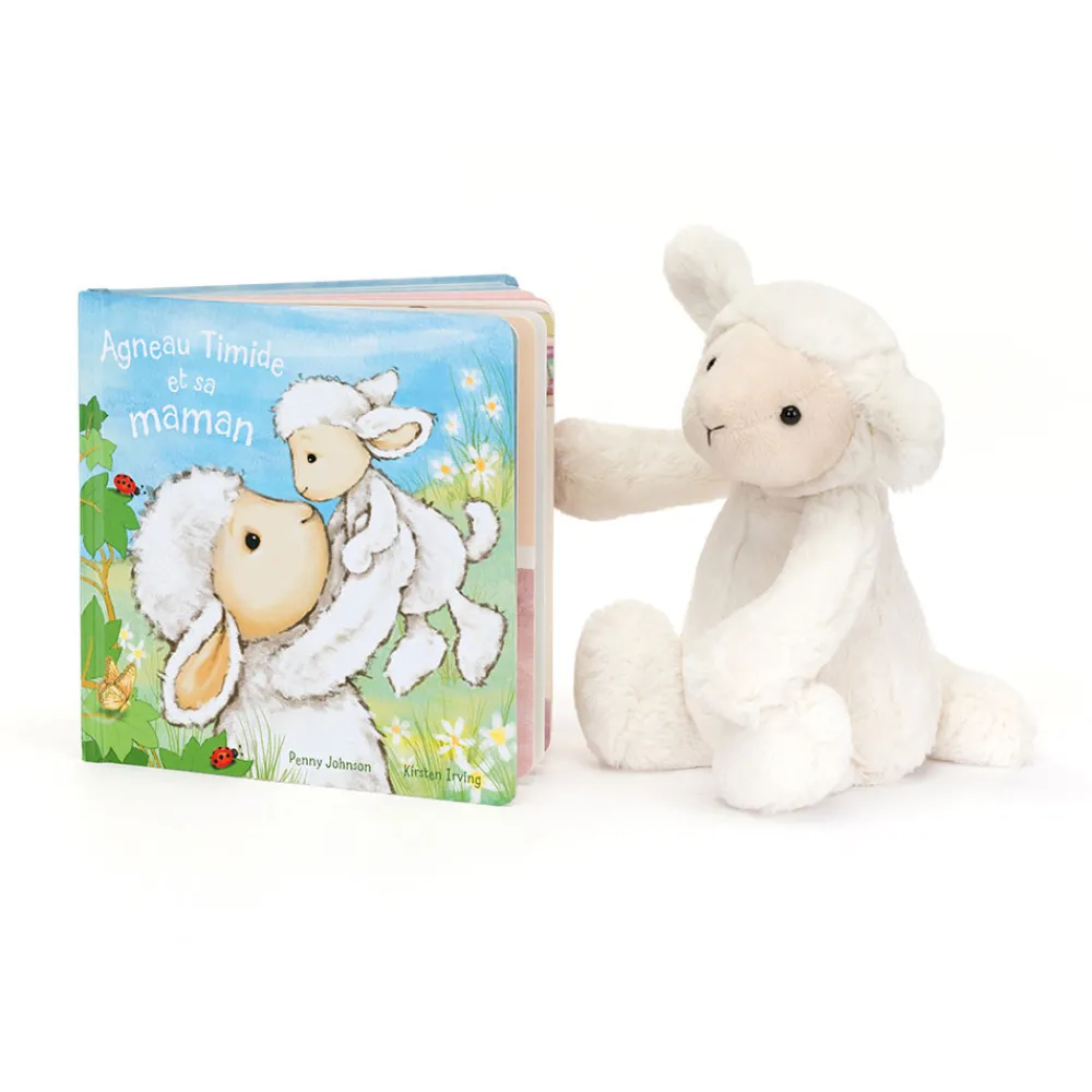 Jellycat Agneau Timide Et Sa Maman Livre and Bashful Lamb Medium