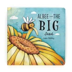 Jellycat Albee And The Big Seed Book and Bashful Bee Medium
