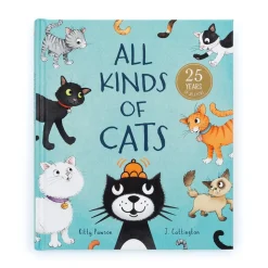 Jellycat All Kinds of Cats Book and Jack Medium