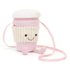 Jellycat Amuseables Coffee-To-Go Pink Bag