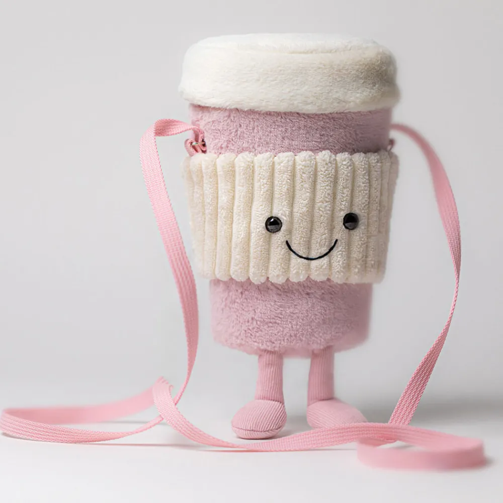 Jellycat Amuseables Coffee-To-Go Pink Bag
