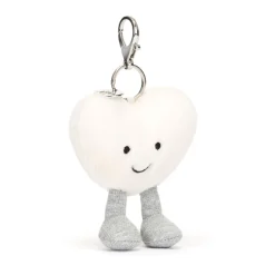 Jellycat Amuseables Cream Heart Bag Charm