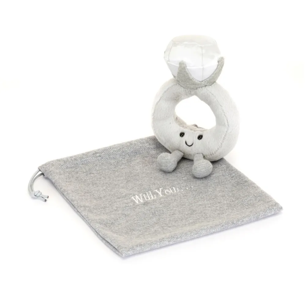 Jellycat Amuseables Diamond Ring with Personalised Bag