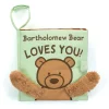Jellycat Bartholomew Bear Loves You Book