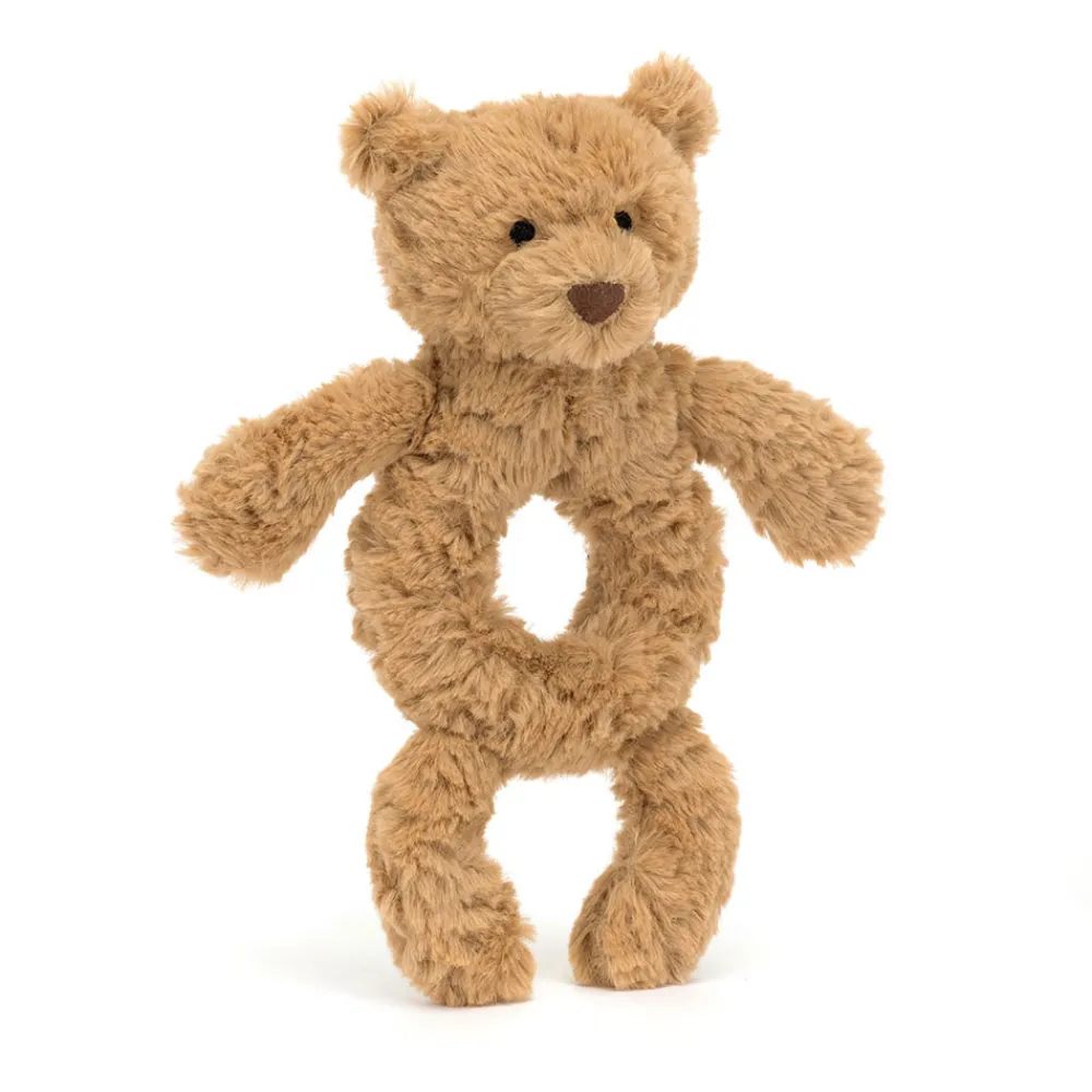 Jellycat Bartholomew Bear Ring Rattle