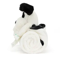 Jellycat Bashful Black & Cream Puppy Blankie
