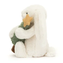 Jellycat Bashful Bunny with Christmas Tree