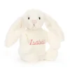 Jellycat Bashful Cream Bunny with Personalised Cream Jumper