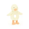 Jellycat Bashful Duckling Ring Rattle