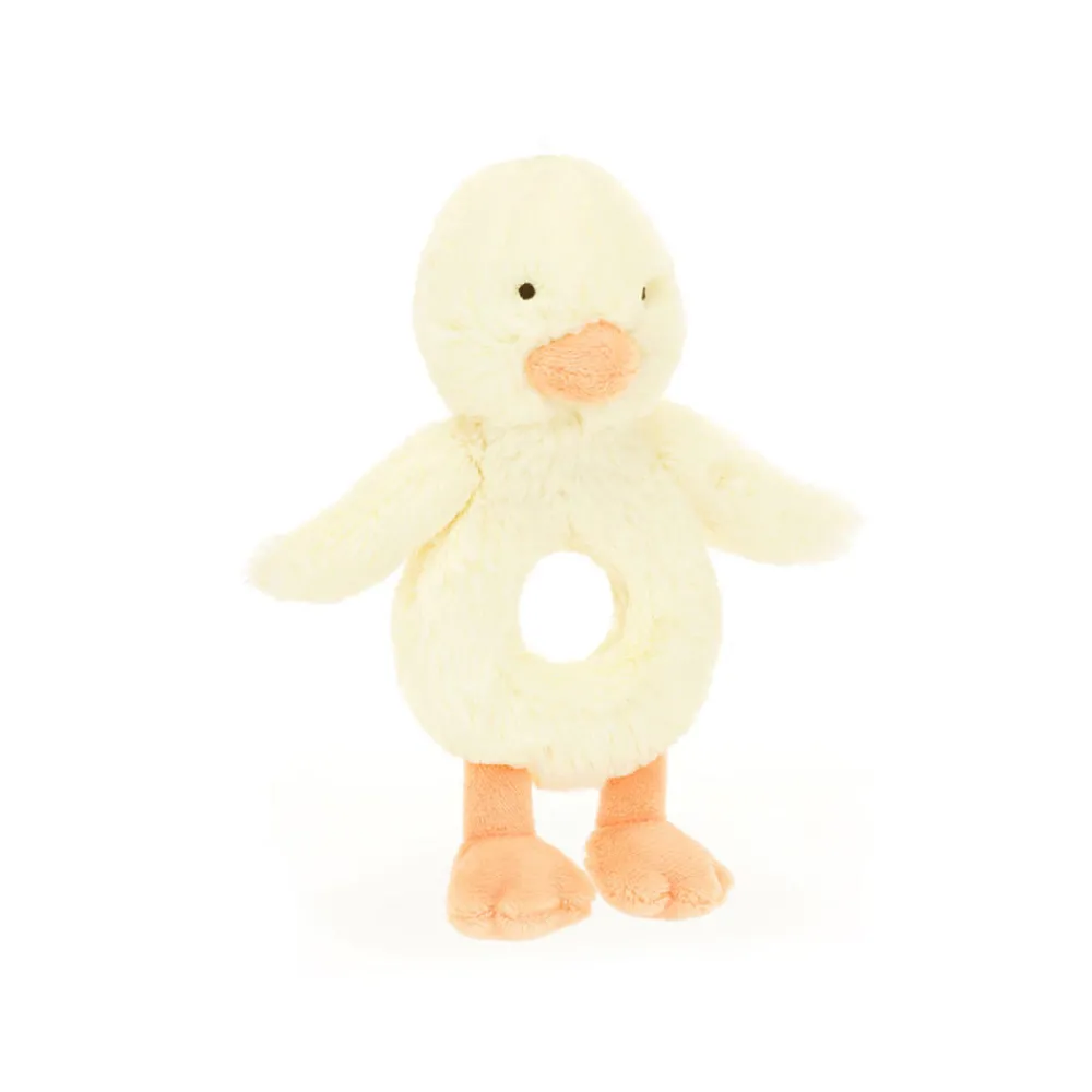 Jellycat Bashful Duckling Ring Rattle