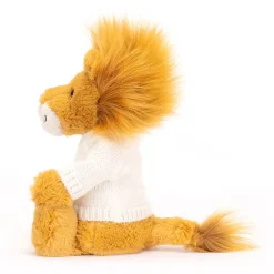 Jellycat Bashful Lion with Personalised Cream Jumper