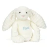 Jellycat Bashful Luxe Bunny Nimbus with Personalised Cream Jumper