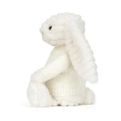 Jellycat Bashful Luxe Bunny Nimbus with Personalised Cream Jumper