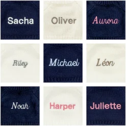 Jellycat Bashful Luxe Bunny Nimbus with Personalised Navy Jumper