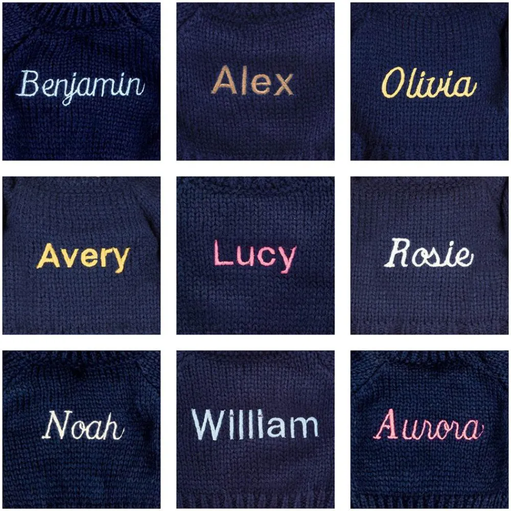 Jellycat Bashful Luxe Bunny Rosa with Personalised Navy Jumper