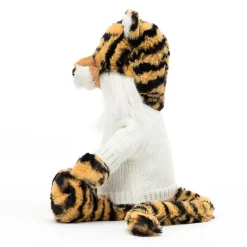 Jellycat Bashful Tiger with Personalised Cream Jumper