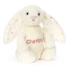 Jellycat Bashful Twinkle Bunny with Personalised Cream Jumper