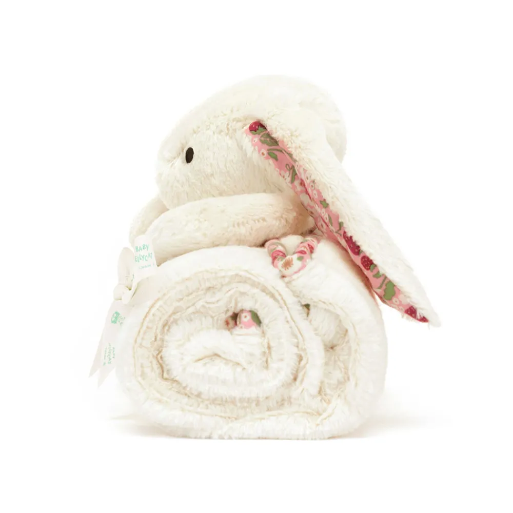 Jellycat Blossom Cream Bunny 'Berry' Blankie