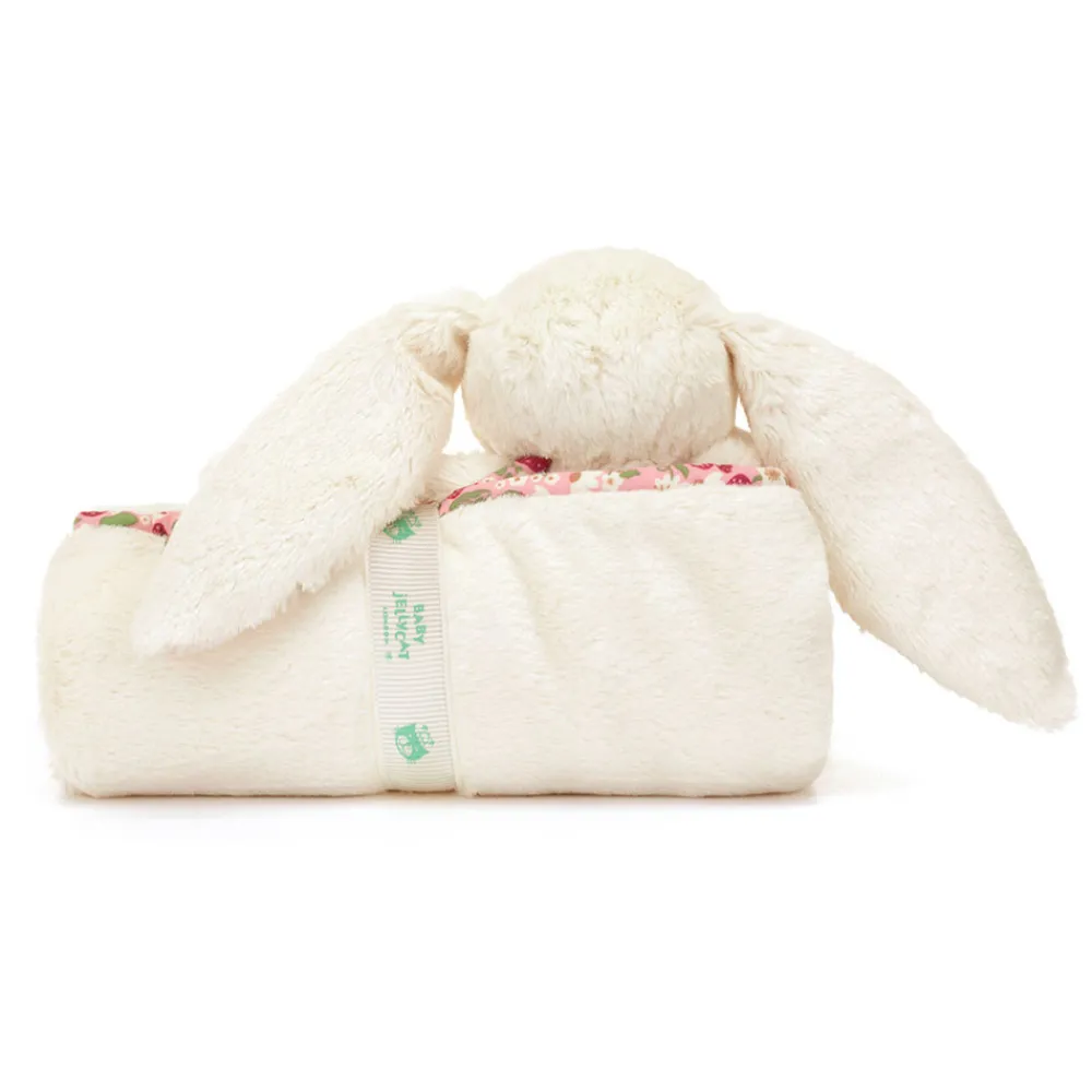 Jellycat Blossom Cream Bunny 'Berry' Blankie