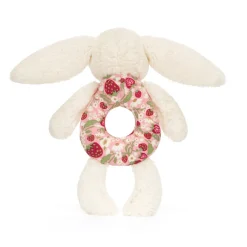 Jellycat Blossom Cream Bunny 'Berry' Ring Rattle
