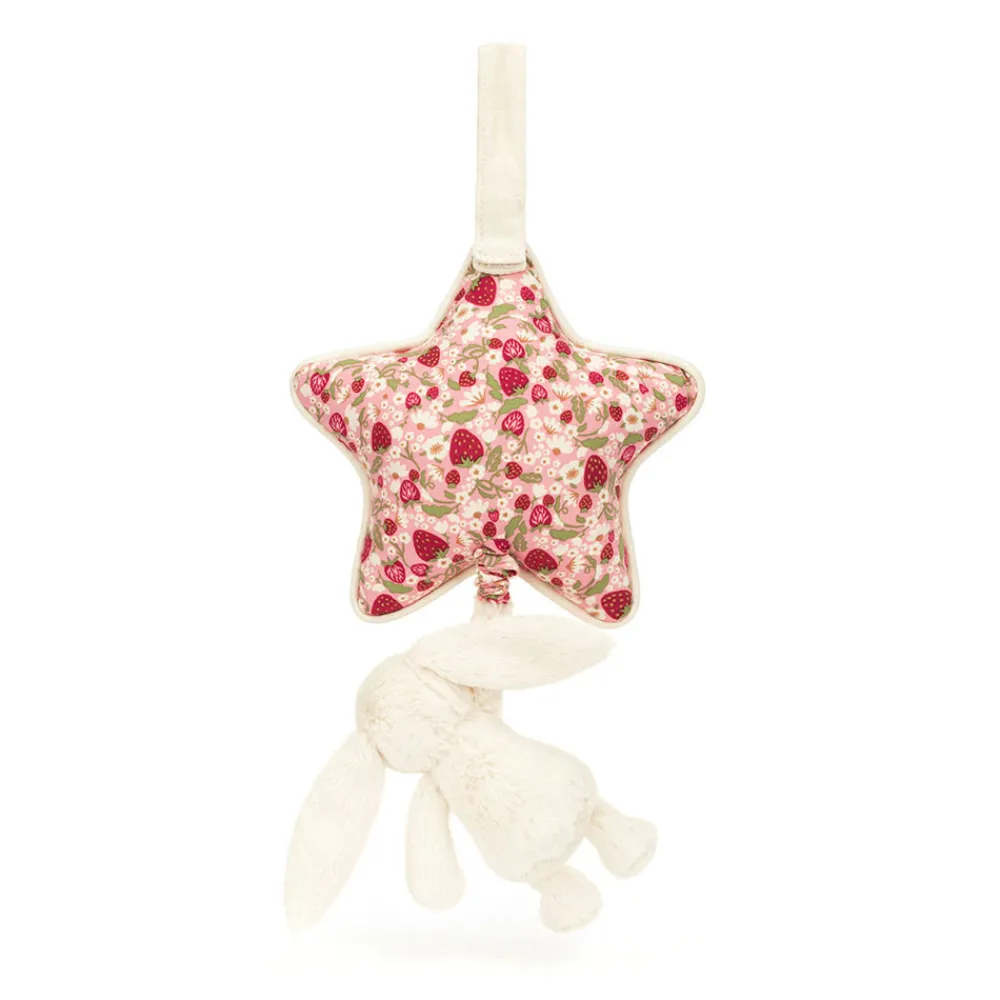 Jellycat Blossom Cream Bunny 'Berry' Musical Pull
