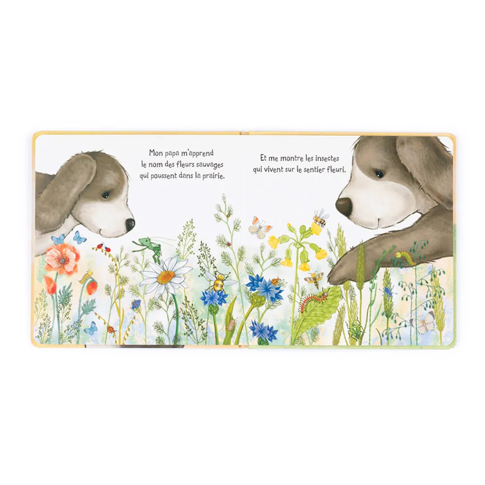 Jellycat Caramel Le Toutou Timide Et Son Papa Livre