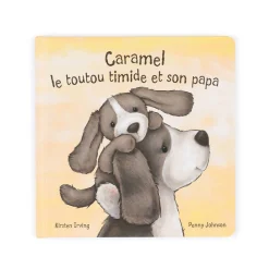 Jellycat Caramel Le Toutou Timide Et Son Papa & Bashful Fudge Puppy Medium