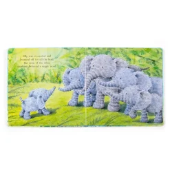 Jellycat Elephants Can't Fly Book and Fuddlewuddle Elephant Medium