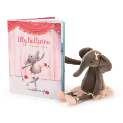 Jellycat Elly Ballerina Book and Dancing Darcey Elephant