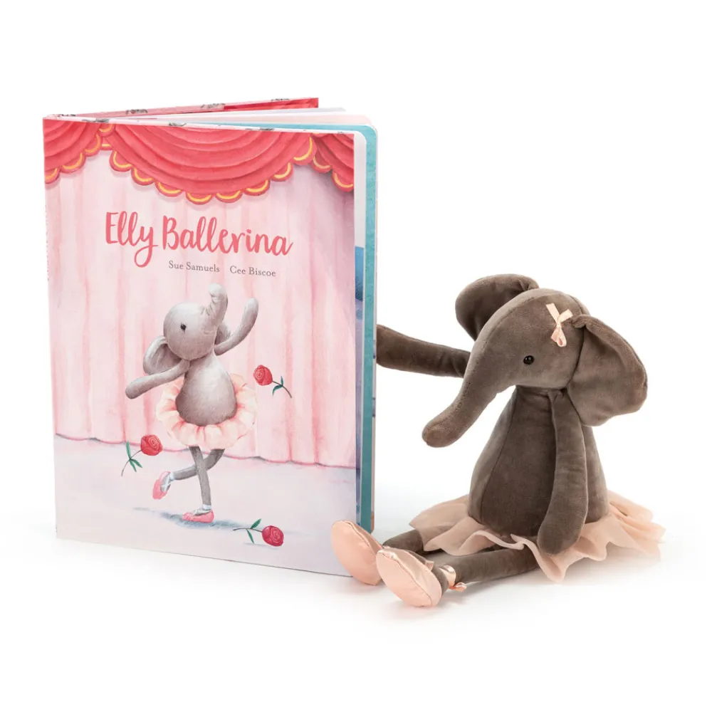 Jellycat Elly Ballerina Book and Dancing Darcey Elephant