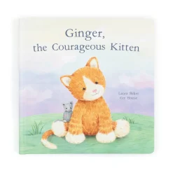 Jellycat Ginger, the Courageous Kitten Book and Fuddlewuddle Ginger Cat