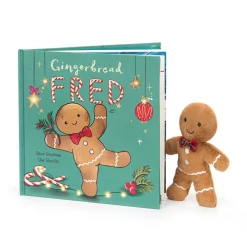 Jellycat Gingerbread Fred Book and Jolly Gingerbread Fred Original