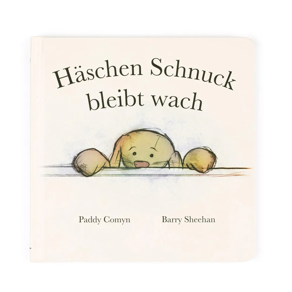 Jellycat Haschen Schnuck Bleibt Wach Buch & Bashful Cottontail Bunny Medium
