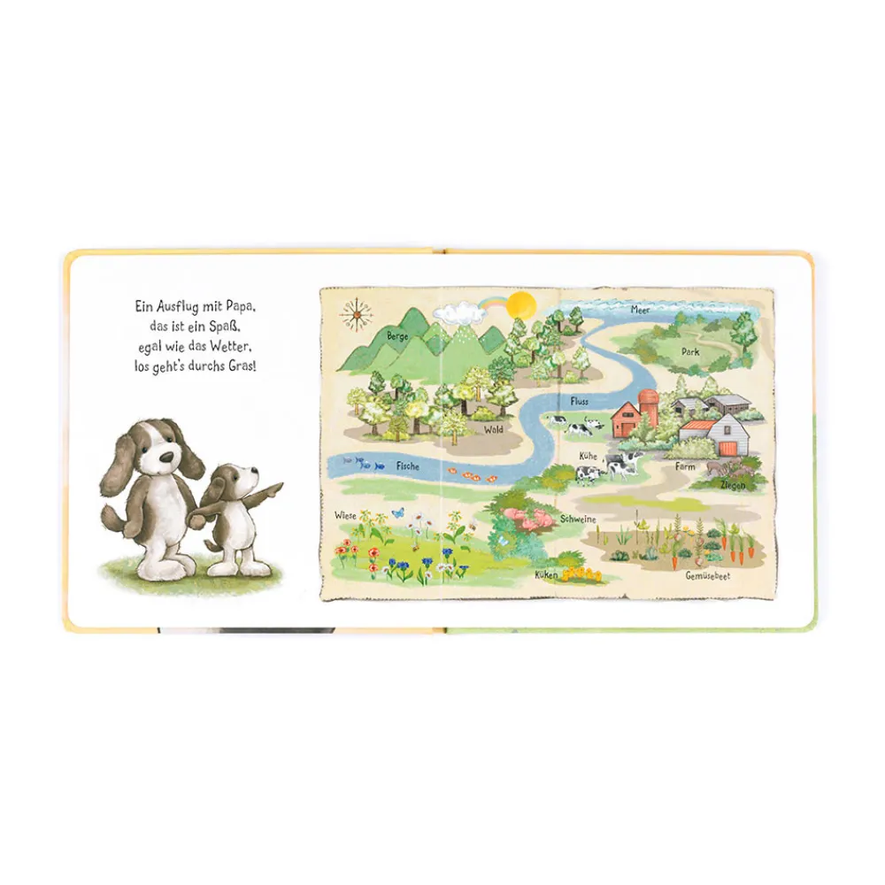 Jellycat Hündchen Schnuck und sein Papa Buch