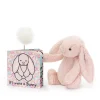 Jellycat If I Were a Bunny Book and Bashful Blush Bunny Medium
