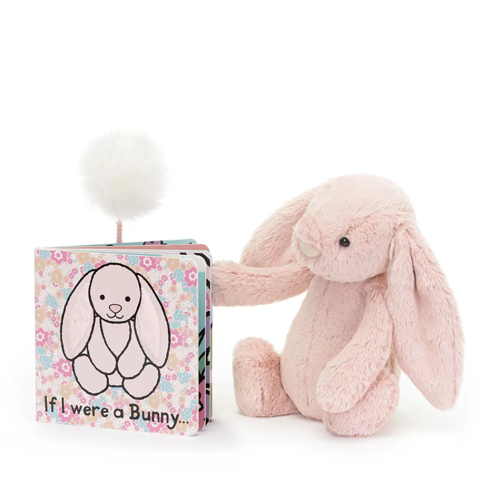 Jellycat If I Were a Bunny Book and Bashful Blush Bunny Medium