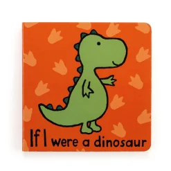 Jellycat If I Were A Dinosaur Book and Bashful Dino Small