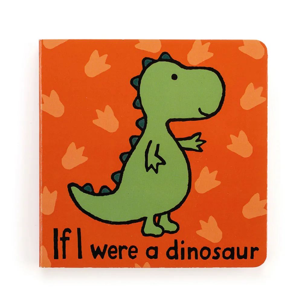 Jellycat If I Were A Dinosaur Book and Bashful Dino Small