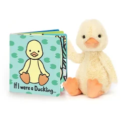 Jellycat If I were a Duckling Board Book and Bashful Duckling Medium