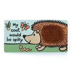 Jellycat If I Were A Hedgehog Board Book and Bashful Hedgehog Medium
