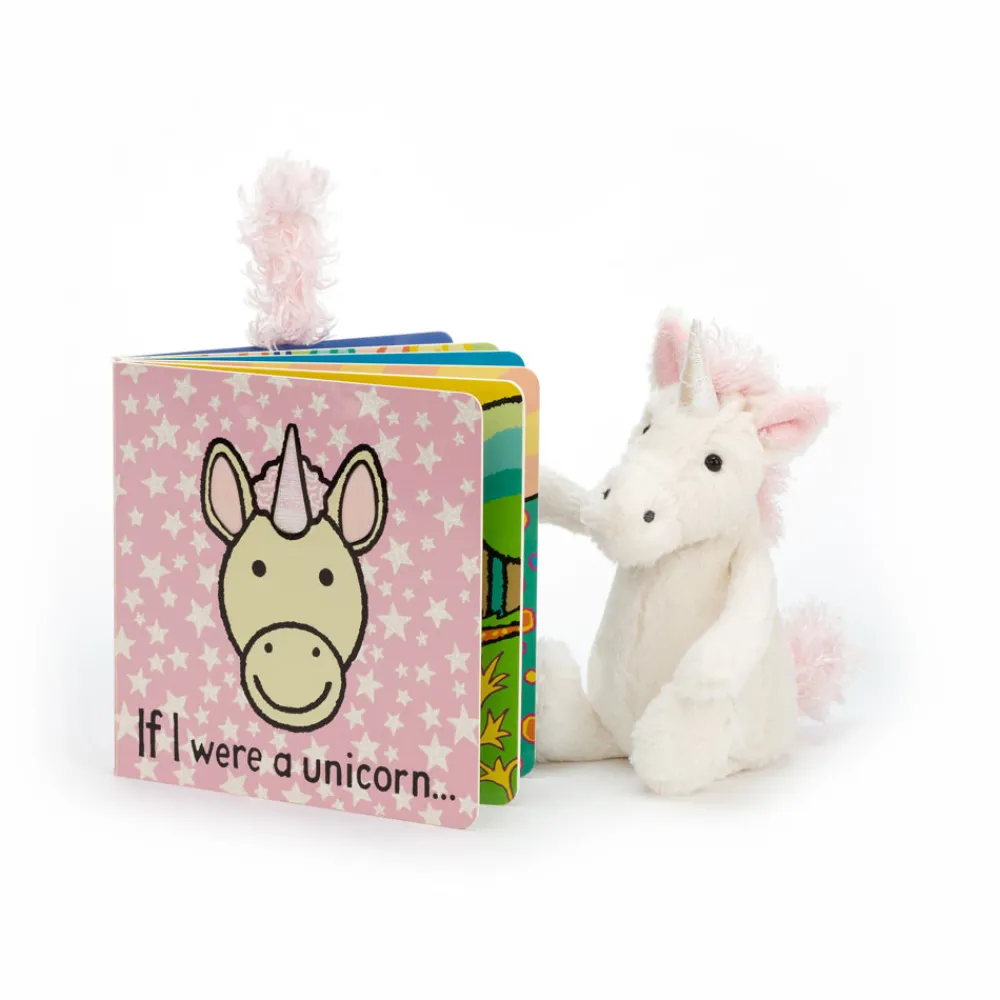 Jellycat If I were a Unicorn Book and Bashful Unicorn Small