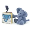 Jellycat If I Were An Elephant Board Book and Fuddlewuddle Elephant Medium
