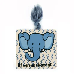 Jellycat If I Were An Elephant Board Book and Fuddlewuddle Elephant Medium