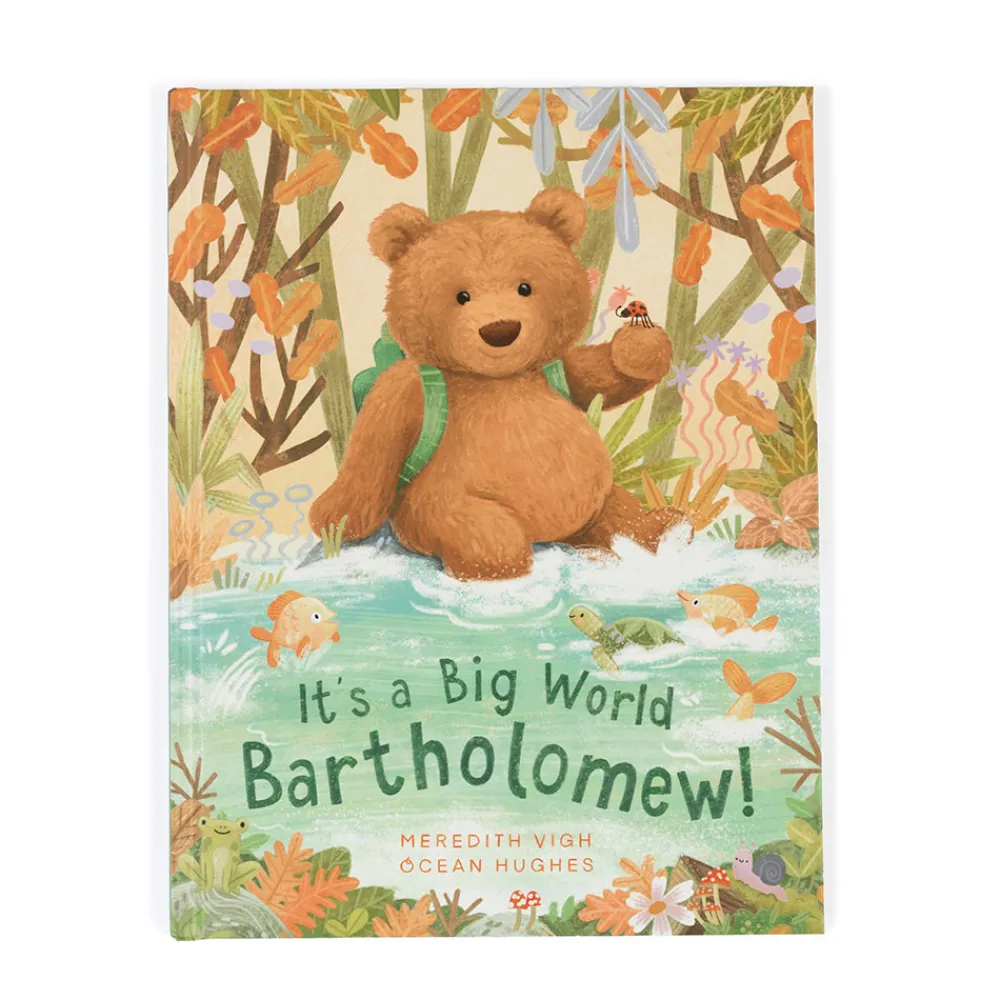 Jellycat It's a Big World Bartholomew Book and Bartholomew Bear Medium