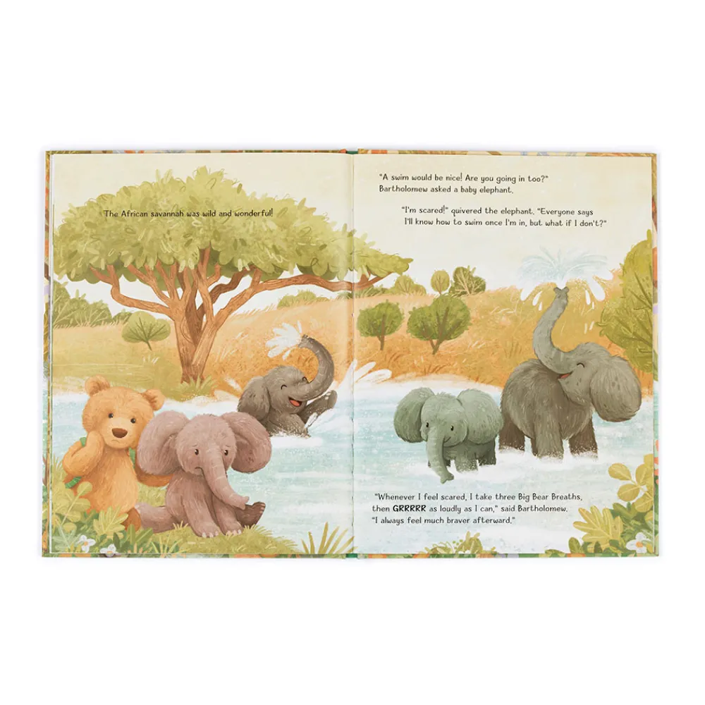 Jellycat It's a Big World Bartholomew Book and Bartholomew Bear Medium