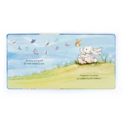 Jellycat Lapin Timide Veut Grandir Livre and Bashful Cream Bunny Medium