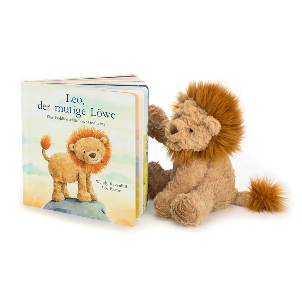 Jellycat Leo, Der Mutige Lowe Buch and Fuddlewuddle Lion Medium