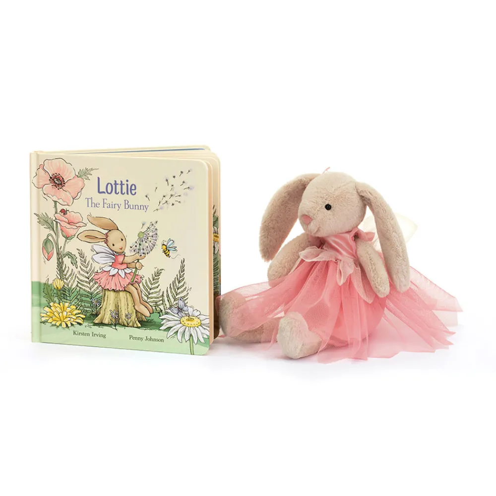Jellycat Lottie Fairy Bunny Book and Lottie Bunny Fairy